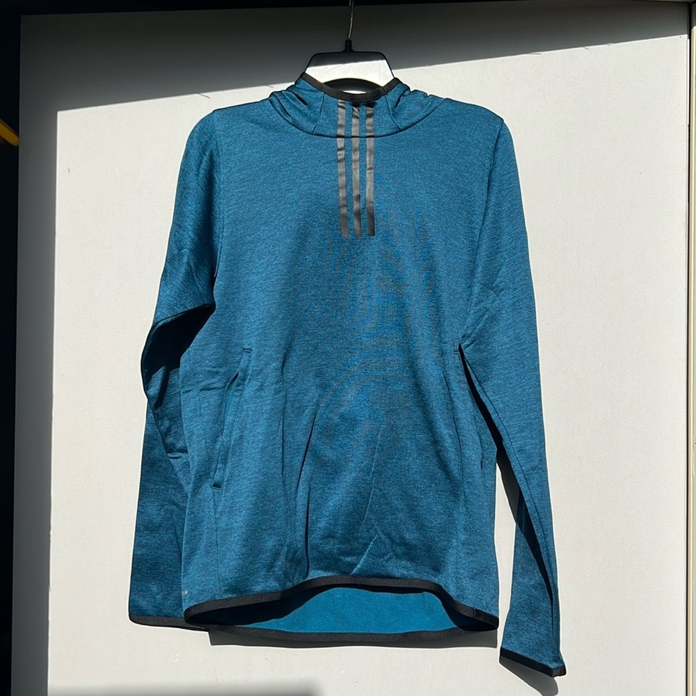 MEN’s Adidas Hoodie with zipper pocket size MEDIUM